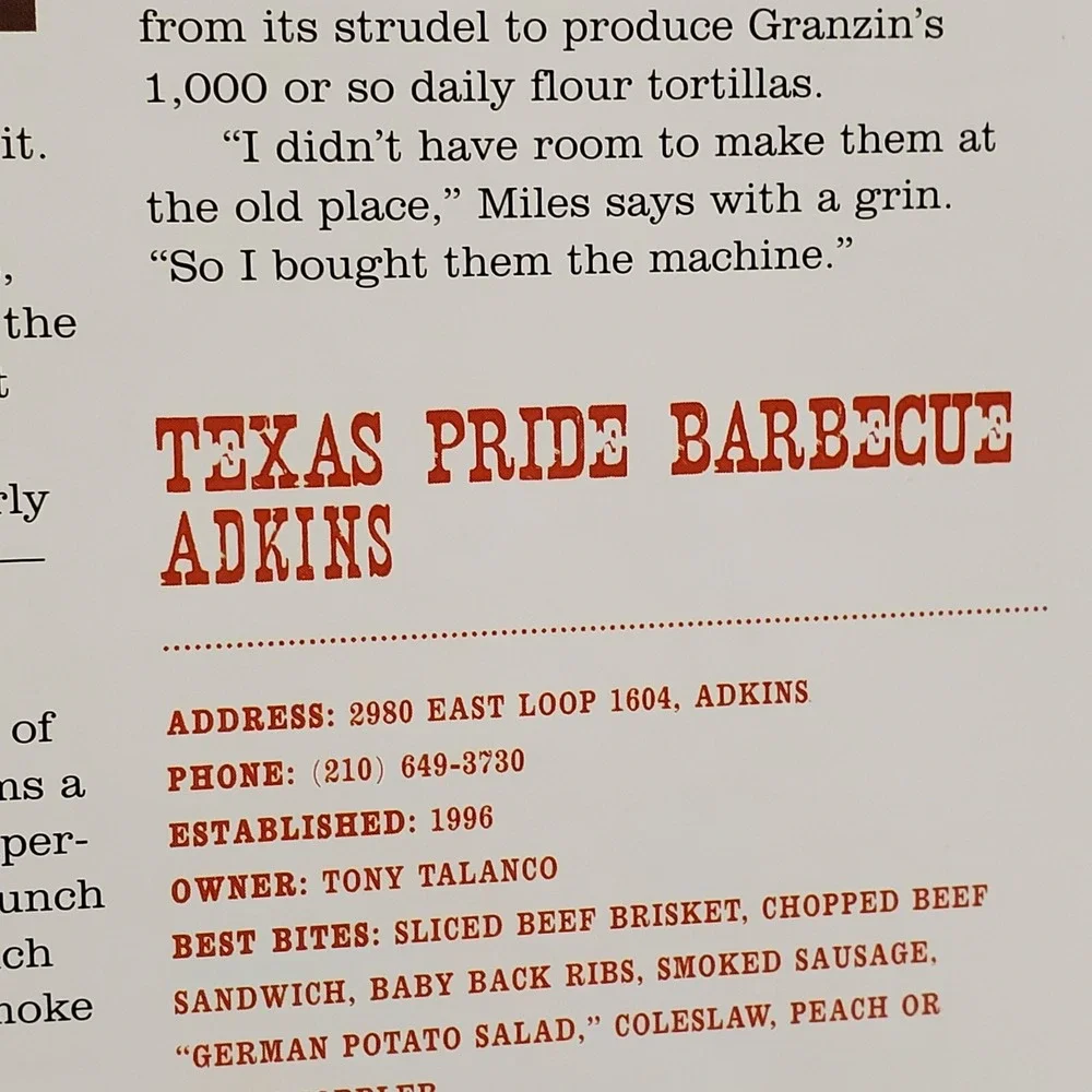 Set of 2 Texas Cookbooks Follow the Smoke & Hometown‎ Cookbook Recipes Stories